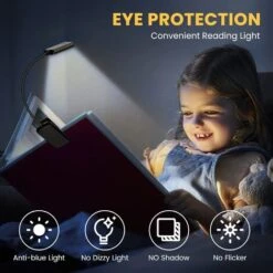 RHAFAYRE Lampada Da Lettura, TEAMPD 9 LED Lampada Da Lettura Ricaricabile USB, Collo Flessibile A 360°, 3 Temperature Di Colore (bianco/caldo/bianco Caldo), Mini Luce Notturna Per Leggere A Letto, Bam -Offerta economica OSRAM || Paulmann || ATMOSPHERA 68008894 3