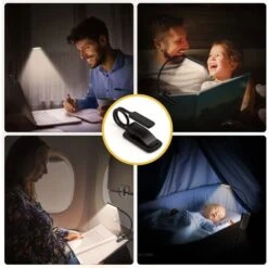 RHAFAYRE Lampada Da Lettura, TEAMPD 9 LED Lampada Da Lettura Ricaricabile USB, Collo Flessibile A 360°, 3 Temperature Di Colore (bianco/caldo/bianco Caldo), Mini Luce Notturna Per Leggere A Letto, Bam -Offerta economica OSRAM || Paulmann || ATMOSPHERA 68008894 5