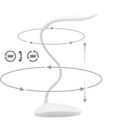 Lampada Da Scrivania Led Touch Luce Lettura Ricaricabile Usb Bianco Orientabile Dimmerabile Lume Tavolo Comodino Design Moderno -Offerta economica OSRAM || Paulmann || ATMOSPHERA 68902115 4