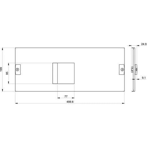 Schneider® Piastra Frontale Schneider PrismaSet G NSX/CVS250 W600 4M LVS03232 4 Schneider® Piastra Frontale Schneider PrismaSet G NSX/CVS250 W600 4M LVS03232 - immagine 2