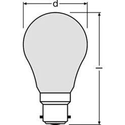 OSRAM LED Star Lampada LED A Filamento Smerigliato, Base B22d, Bianco Caldo (2700K), Forma Della Lampadina, Set Di Sostituzione Per Lampadine Convenzionali Da 40W, Confezione Da 1 -Offerta economica OSRAM || Paulmann || ATMOSPHERA 70719255 3