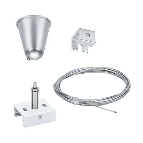 Paulmann 95584 ProRail3-Sistema Sospensione Della Corda, 3 M, Bianco, Sistema Di Binari A 3 Fasi, Illuminazione In Metallo Per Aree Commerciali 3 Paulmann 95584 ProRail3-Sistema Sospensione Della Corda, 3 M, Bianco, Sistema Di Binari A 3 Fasi, Illuminazione In Metallo Per Aree Commerciali