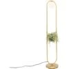 QAZQA Lampada Da Terra Isabella - Art Déco - Acciaio,Vetro - Oro/Ottone/Bianco - Ovale Max. 1 X Watt -Offerta economica OSRAM || Paulmann || ATMOSPHERA 71257989 1