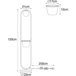 QAZQA Lampada Da Terra Isabella - Art Déco - Acciaio,Vetro - Oro/Ottone/Bianco - Ovale Max. 1 X Watt -Offerta economica OSRAM || Paulmann || ATMOSPHERA 71257989 3