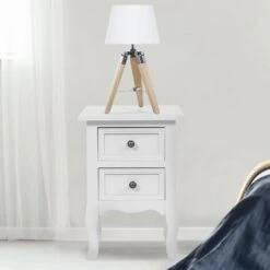 Set Di 2 Lampade Da Comodino HILDA Su Supporto In Legno Chiaro, Bianco -Offerta economica OSRAM || Paulmann || ATMOSPHERA 71919119 4