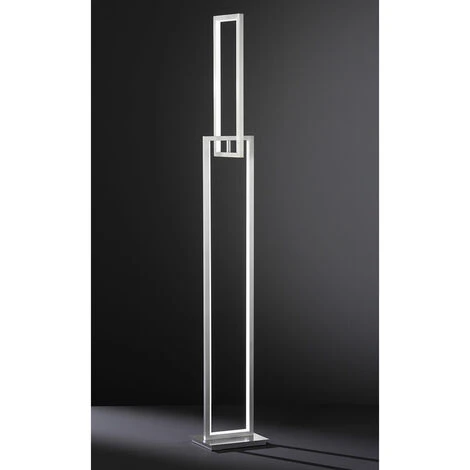 Lampada Da Terra Lampada Da Terra Lampada Da Sala Da Pranzo Lampada Di Design Con Dimmer A Pedale, Metallo Argento, LED 37W 3500lm 3000K, LxPxH 22x18x146 Cm, WOFI 3133.02.64.9000 4 Lampada Da Terra Lampada Da Terra Lampada Da Sala Da Pranzo Lampada Di Design Con Dimmer A Pedale, Metallo Argento, LED 37W 3500lm 3000K, LxPxH 22x18x146 Cm, WOFI 3133.02.64.9000 - immagine 2