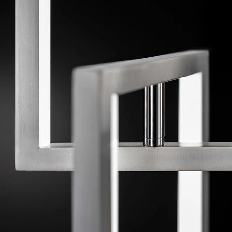 Lampada Da Terra Lampada Da Terra Lampada Da Sala Da Pranzo Lampada Di Design Con Dimmer A Pedale, Metallo Argento, LED 37W 3500lm 3000K, LxPxH 22x18x146 Cm, WOFI 3133.02.64.9000 5 Lampada Da Terra Lampada Da Terra Lampada Da Sala Da Pranzo Lampada Di Design Con Dimmer A Pedale, Metallo Argento, LED 37W 3500lm 3000K, LxPxH 22x18x146 Cm, WOFI 3133.02.64.9000 - immagine 3