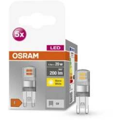 OSRAM Stella PIN Lampada LED, G9-base Vetro Trasparente ,Bianco Caldo (2700K), 200 Lumen, Sostituzione Delle Lampade 20W, Non Dimmerabile, 5-Confezione 7 OSRAM Stella PIN Lampada LED, G9-base Vetro Trasparente ,Bianco Caldo (2700K), 200 Lumen, Sostituzione Delle Lampade 20W, Non Dimmerabile, 5-Confezione -Offerta economica OSRAM || Paulmann || ATMOSPHERA 73138356 3