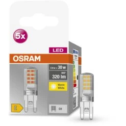 OSRAM Stella PIN Lampada LED, G9-base Vetro Trasparente ,Bianco Caldo (2700K), 320 Lumen, Sostituzione Delle Lampade 30W, Non Dimmerabile, 5-Confezione -Offerta economica OSRAM || Paulmann || ATMOSPHERA 73138435 3
