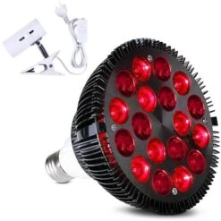 Lampada Per Terapia A Luce Rossa Con Supporto Per Luce, Lampadina Per Terapia A Luce Rossa Combinata NIR, Dispositivo Di Trattamento