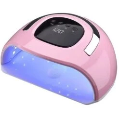 Lampada UV LED Per Unghie Lampada UV Per Unghie Professionale Da 64 W Per Unghie - 4 Impostazioni Temporizzate, Sensore Automatico, Lampada Per Lucidatura Gel A Indurimento Rapido Con Manico Portatile