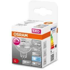 OSRAM LED-Lampada Con Riflettore - GU5.3 - Bianco Freddo - 4000 K - 4,90 W - 35W Equivalenti - LED SUPERSTAR MR16 12 V -Offerta economica OSRAM || Paulmann || ATMOSPHERA 74101677 4