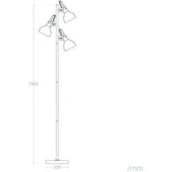 Lampada Da Terra Emer 3 Faretti Argento Argento -Offerta economica OSRAM || Paulmann || ATMOSPHERA 7488413 5
