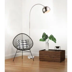 Lampada Ad Arco In Piedi Cromo Lampada Da Soggiorno Lampada Da Lettura Lampada Da Terra Arco Argento, Metallo Bianco, Attacco E27, LxLxA 58x25x150 Cm -Offerta economica OSRAM || Paulmann || ATMOSPHERA 75022862 3