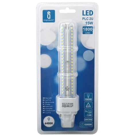 Lampadina Led G24d-3 (2 Pin) PL-C 15W Bianco Freddo 6400K Aigostar 5 Lampadina Led G24d-3 (2 Pin) PL-C 15W Bianco Freddo 6400K Aigostar - immagine 3