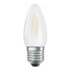 OSRAM Retrofit Classic B Lampadina LED, Attacco: E14, Bianco Freddo, 6500 K, 4 W, Equivalenti A 40 W, LED Retrofit CLASSIC B, Opaco, Taglia Unica