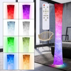 Hengda Lampada Da Terra A LED Dimmerabile Lampada D'angolo Lampada Telecomando Lampada Da Terra RGB 156cm