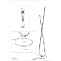 EGLO LED Palozza Lampada Da Terra In Oro Rosa Bianco Ø22cm H: 117,5cm -Offerta economica OSRAM || Paulmann || ATMOSPHERA 77435369 3