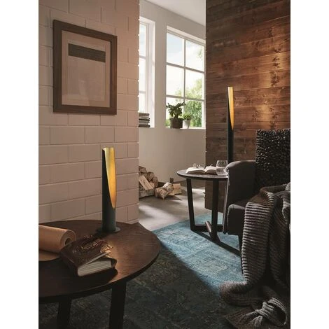 EGLO Lampada Da Terra A LED Barbotto Nero, Oro Ø6cm H: 137 Centimetri 5 EGLO Lampada Da Terra A LED Barbotto Nero, Oro Ø6cm H: 137 Centimetri - immagine 3