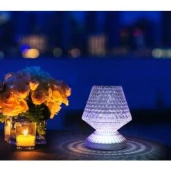 Lampada LED Tavolo Touch Multicolor Effetto Cristallo Giochi Luci Wireless USB -Offerta economica OSRAM || Paulmann || ATMOSPHERA 77707000 4