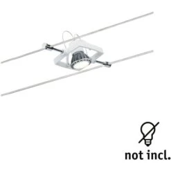 Paulmann Luce 941.48 Wire System Spot Macii Max. 1 X 10 W GU5,3 12 V 94148 a Funi Lampada Soffitto Illuminazione Led, Metallo, GU5.3, Bianco, 7 x 16 x 10 cm -Offerta economica OSRAM || Paulmann || ATMOSPHERA 78989303 4