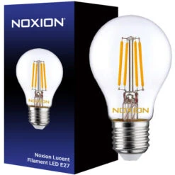Noxion Lucent Filamento LED E27 Pera Chiara 4.5W 470lm - 827 Bianco Molto Caldo Sostitutiva 40W