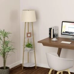 Lampada Da Salotto Piantana Da Terra 3 Ripiani Moderno Lampade Treppiedi Metallo Con Luci E27, Bianco Dorato 11 Lampada Da Salotto Piantana Da Terra 3 Ripiani Moderno Lampade Treppiedi Metallo Con Luci E27, Bianco Dorato -Offerta economica OSRAM || Paulmann || ATMOSPHERA 80956200 5