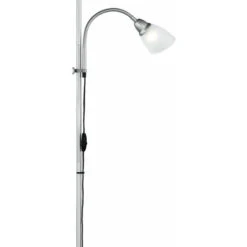 Lampada Da Lettura Uplighter, Lampada Da Soggiorno, Lampada Da Terra, Regolabile In Altezza, Lampada Da Lettura Flessibile, Metallo Titanio, Plastica Bianca, 1x E27 1x E14, PxH 28 X 180 Cm -Offerta economica OSRAM || Paulmann || ATMOSPHERA 81574028 4