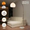 Lampada Ad Arco - Altezza Regolabile (145-220 Cm), Paralume Ruotabile, Base Rotonda In Marmo, E27, Max 60 W, O LED, Bianco - Lam 1 Lampada Ad Arco - Altezza Regolabile (145-220 Cm), Paralume Ruotabile, Base Rotonda In Marmo, E27, Max 60 W, O LED, Bianco - Lam -Offerta economica OSRAM || Paulmann || ATMOSPHERA 82403348 1