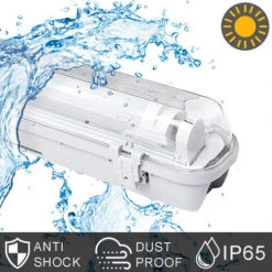 Randaco Luce LED Per Ambienti Umidi 120 Cm, 1 Tubo Da Officina Da 18 W LED, Plafoniera Per Ufficio, Magazzino, Cucina, Parcheggio, Bianco Neutro -Offerta economica OSRAM || Paulmann || ATMOSPHERA 82454642 4