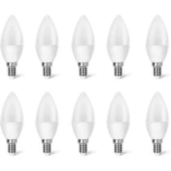 10 LAMPADINE LED CANDELA E14 DA 6W LAMPADE LUCE CALDA NATURALE FREDDA AIGOSTAR - Luce: FREDDO