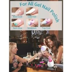 Lampada UV Per Unghie, Asciuga Unghie Ad Asciugatura Rapida Per Smalto Per Unghie 36W, Rotazione A 360°, Lampada LED Portatile Per La Cura Delle Unghie In Gel Con Accessori Di Stoccaggio Per Nail Art -Offerta economica OSRAM || Paulmann || ATMOSPHERA 82753387 5