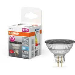 OSRAM Lampada A Riflettore Superstar, GU5.3-base Vetro Trasparente ,Bianco Freddo (4000K), 345 Lumen, Sostituzione Delle Lampade 35W, Dimmerabile, 1-Confezione -Offerta economica OSRAM || Paulmann || ATMOSPHERA 82790087 3