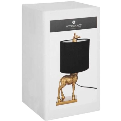 Lampada Dritta Giraffa Oro H42cm - Atmosphera Créateur D'intérieur 4 Lampada Dritta Giraffa Oro H42cm - Atmosphera Créateur D'intérieur - immagine 2