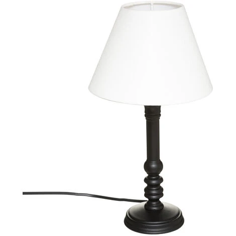 Lampada Diritta Leo H36cm, Bianco E Nero - Atmosphera Créateur D'intérieur 3 Lampada Diritta Leo H36cm, Bianco E Nero - Atmosphera Créateur D'intérieur