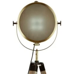 Lampada Da Terra Ebor Bron H152 - Lampada Da Terra Ebor Bron, Legno, Ferro E Vetro, Dimensioni P. 60 X H. 152 Cm Testa: L. 19 X P. 25 Cm Piedi: P. 60 X H. 112 Cm - Atmosphera Créateur D'intérieur -Offerta economica OSRAM || Paulmann || ATMOSPHERA 83779809 2