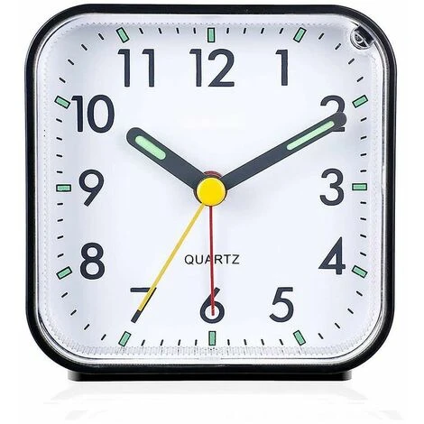 Sveglia Analogica Silenziosa Senza Ticchettio, Sveglia Morbida, Segnali Acustici, Nero 3 Sveglia Analogica Silenziosa Senza Ticchettio, Sveglia Morbida, Segnali Acustici, Nero