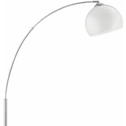 Lampada Ad Arco Illuminazione Soggiorno Lampada Da Terra Cromata Lampada Da Terra, Paralume Sferico In Plastica Bianca, 1x E27, LxA 110x180 Cm -Offerta economica OSRAM || Paulmann || ATMOSPHERA 85526461 3