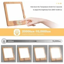 Lampada Per Terapia Della Luce Da 10000 Lux, Simulazione Della Luce Diurna BR-Vie Con Timer E Luminosità Regolabile, LED Senza Raggi UV, Funzione Di Memoria -Offerta economica OSRAM || Paulmann || ATMOSPHERA 85908710 2