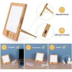 Lampada Per Terapia Della Luce Da 10000 Lux, Simulazione Della Luce Diurna BR-Vie Con Timer E Luminosità Regolabile, LED Senza Raggi UV, Funzione Di Memoria -Offerta economica OSRAM || Paulmann || ATMOSPHERA 85908710 4