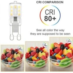 Lotto Di 8 Fiale LED G9, G9 LED 220 V Blanc Naturel 5500 K 3 W équivalent Halogène 30 W [Classe énergétique E] -Offerta economica OSRAM || Paulmann || ATMOSPHERA 86122955 2