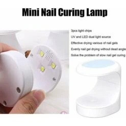GTA Mini Lampada UV LED Per Unghie, Lampada UV LED USB 16W, Lampada UV Per Asciuga Unghie, Smalto Per Unghie Portatile Smalto Per Unghie Lampada Per Manicure Elettrica Con Cavo USB -Offerta economica OSRAM || Paulmann || ATMOSPHERA 86183385 3