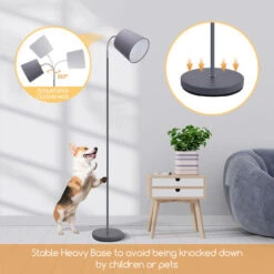 Aigostar Lampada Da Terra Con Interruttore A Pedale, Presa E14 Con Paralume Grigio, Lampada A Piantana Con Base In Metallo, Lampada Da Pavimento Moderna Vintage Per Saloto, Camera Da Letto, Lettura -Offerta economica OSRAM || Paulmann || ATMOSPHERA 86973818 4