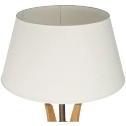 ATMOSPHERA Lampada Da Terra Treppiede + Tavolo Kalo H156 - Lampada Da Terra Tripode, Tavolo, Paralume In Cotone, Poliestere E Lino, Piede In Bambù, Dimensioni D. 46 X H. 156 Cm Paralume : P. 33 X P. 46 X H. 24,5 -Offerta economica OSRAM || Paulmann || ATMOSPHERA 87833815 3