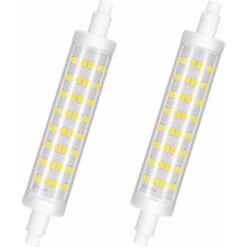 HIASDFLS R7S LED 118mm Dimmerabile, Lampadina LED R7S, 10W Equivalenti A Lampadine Alogene Da 100W, 6000K Luce Bianca Fredda, 960LM, CA 220-240V, CRI85, Angolo Del Fascio 360°, Senza Sfarfallio, Confe