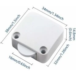 HIASDFLS Interruttori Per Porta Dell'armadio A 2 Pezzi Interruttore Per Armadio Interruttore Della Luce Interruttore Automatico Per Armadi, Bianco -Offerta economica OSRAM || Paulmann || ATMOSPHERA 88134003 4