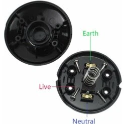 HIASDFLS Pedale In Linea Per Lampada Da Terra Pedale In Linea Tondo Per Lampada Da Terra E Da Tavolo - Nero -Offerta economica OSRAM || Paulmann || ATMOSPHERA 88134611 3