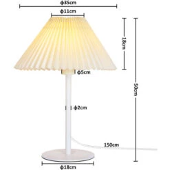 Lampade Da Salotto Lampada Da Tavolo LED Per Interni All'aperto Luce Moderna Da Comodino Colore Luce Calda, Lampade Con Paralume In PVC E Attacco E27 (TIPO A) HENGMEI -Offerta economica OSRAM || Paulmann || ATMOSPHERA 88136352 2