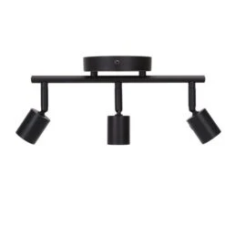 FARETTI DA SOFFITTO ORIENTABILI PLAFONIERA LED CON 3 FARETTI GU10 BASE LAMPADARI