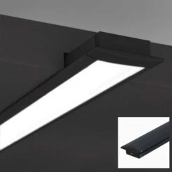 Profilo In Alluminio Da Incasso Per Striscia LED Con Diffusore - 2 Coperture - 23x8mm - 2 Metri Colore Nero -Offerta economica OSRAM || Paulmann || ATMOSPHERA 89899691 2